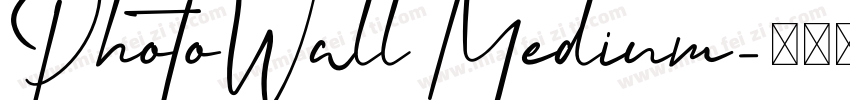 PhotoWall Medium字体转换